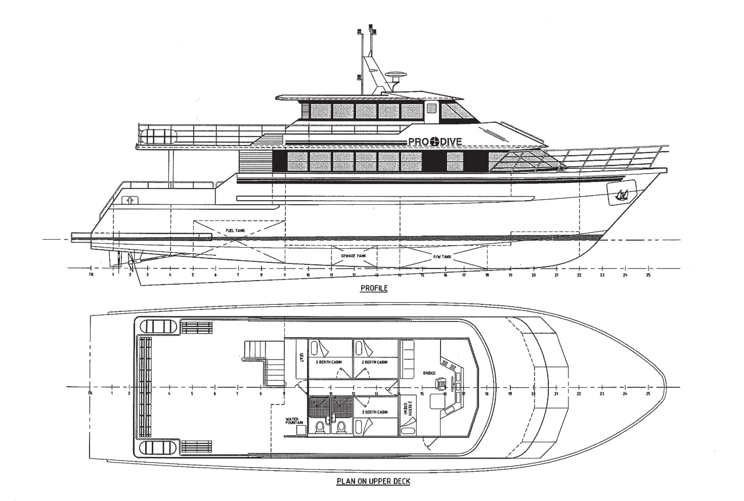PRO DIVE Cairns Boat Diagram 1