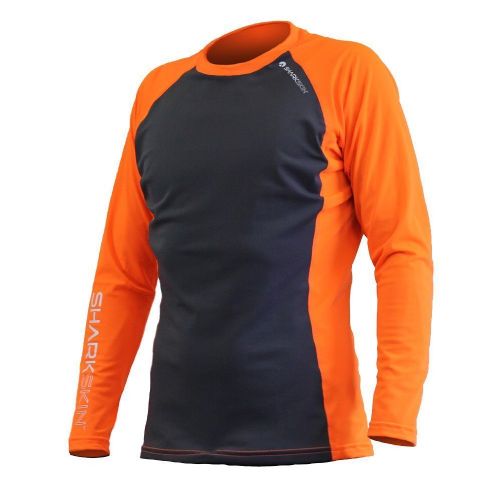 Sharkskin Rapid Dry Long Sleeve Orange/Charcoal
