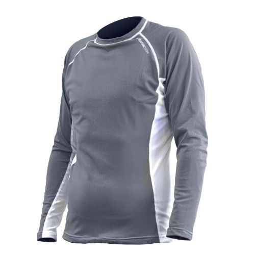 Sharskin Rapid Dry Long Sleeve Charcoal/White